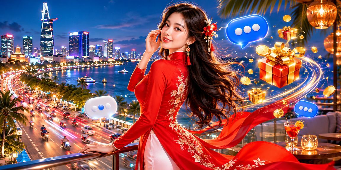 Người chơi tại TP.HCM mặc áo dài tham gia trải nghiệm casino trực tuyến trong không khí lễ hội